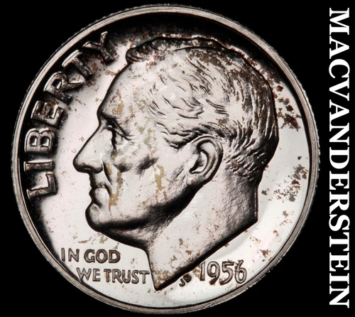 1956 Roosevelt Dime- Silver- Choice Gem Proof Luster No Reserve #J30