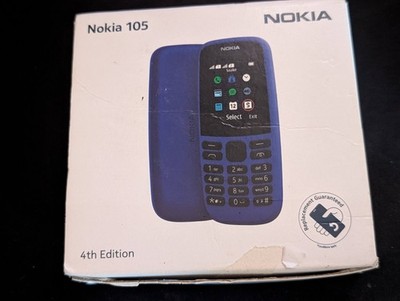 Nokia 105 4th Edition Dual SIM Unlocked Phone Boxed 2 Sim Cards Indian Made