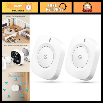 Wireless Mini Smart Button Sensor - Control Multiple Devices, Battery Powered, 2