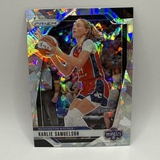 Karlie Samuelson 2024 Panini Prizm WNBA Ice Prizm Card #82 Washington Mystics