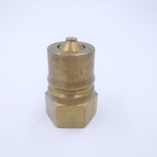 Hansen B8KP36 Hydraulic Quick Connect Hose Coupling Brass 1"-11-1/2 Thread