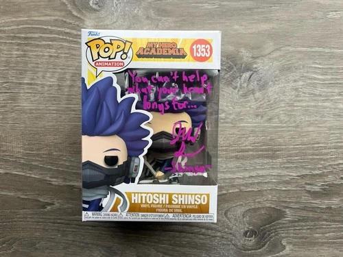 Jarrod Greene Signed My Hero Academia Hitoshi Shinso Funko Pop OCCM COA #1353