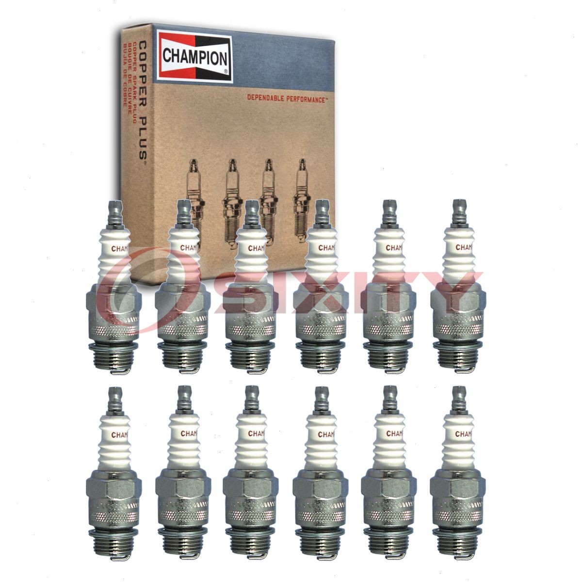 12 pc Champion Industrial Spark Plugs for 1934 Auburn Model 1250 6.4L V12 yj