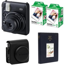 Fujifilm Instax Mini 99 Instant Film Camera, Matte Black, Bundle with 2x Instant