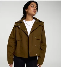 NWT Calia Women’s Cropped Trench Jacket with Removable Hood. Multiple Sizes!