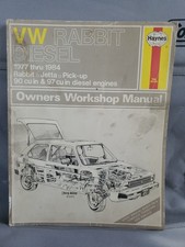 Haynes Volkswagen Vw Rabbit Diesel Repair Manual 1977-1984 Rabbit Jetta Pick Up Haynes Volkswagen Vw Rabbit Diesel Repair Manual 1977-1984 Rabbit Jetta Pick Up