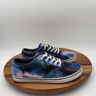 Size 6.5 Vans Womens Atwood Low Cosmic Galaxy Blue/purple Sneakers Shoes