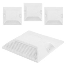 4 Pcs Curb Reflectors Reflective Signs for Driveway Pavement Markers Ground