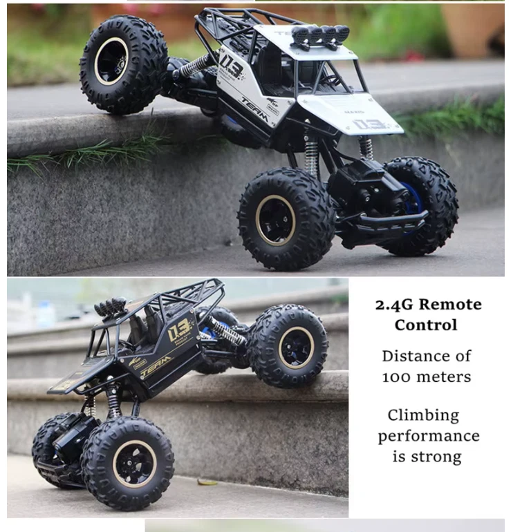 RC Auto mit LED-Leuchten Funkfernbedienung Autos Buggy Off-Road Control Trucks - Bild 4 von 4