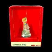 1991 Vintage Enesco Hand Painted Fantasy Castle Small Wonders Mini Ornament  NEW