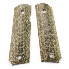 Custom Tactical Micarta Material 1911 Models Grips Handle Patch DIY Shank Scale