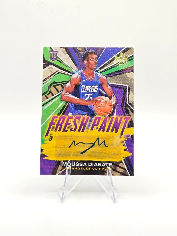 Moussa Diabate 2022-23 Panini Court Kings RC Fresh Paint Auto SP /199 #FP-MDL