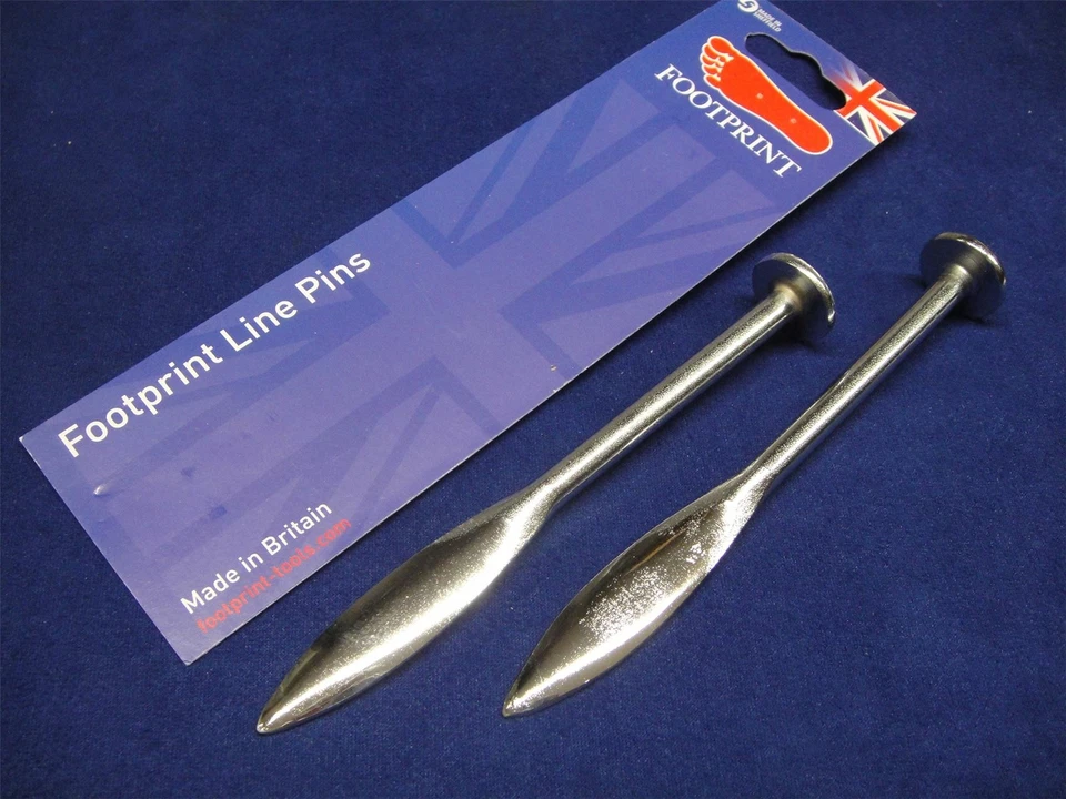 Footprint Pair of Line Pins Brick Block Laying Sheffield England 620 Loose