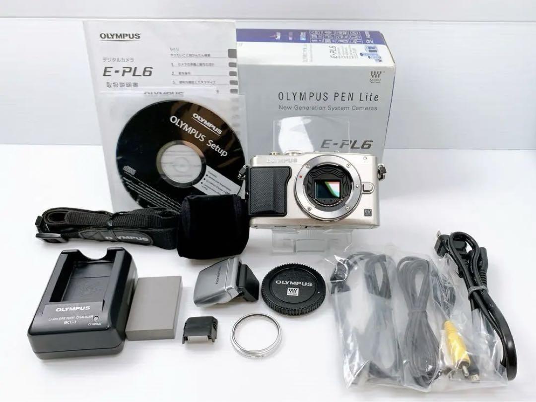 OLYMPUS PEN Lite E-PL6 16.1MP Digital Camera Silver | eBay