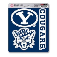 BYU Cougars Decal Die Cut Team 3 Pack NEW Car Truck Auto Sticker