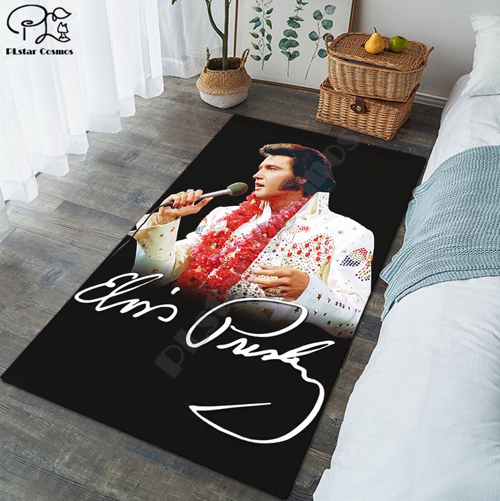 New 3D The King Elvis Presley Rug Doormat Bedroom Carpet Living Room