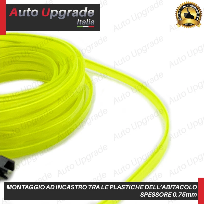 KIT LED INTERNI AMBIENTE FIBRA OTTICA FOSFORESCENTE 5 METRI PER LANCIA YPSILON Y - Immagine 4 di 4