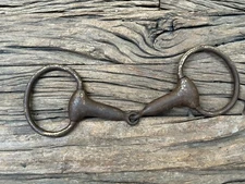 RARE Antique Hand Forged Iron Rustic Victorian Horse Bit Horse Snaffle Bridle