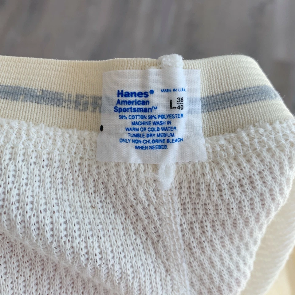 Vintage Hanes American Sportsman Thermal Long Underwear Made in USA Large 38 40 - Image 4 of 4