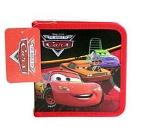 24 CD DVD Organizer Storage Case CARS McQueen  Friends Red NWT N