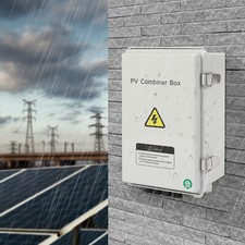 Solar Combiner Box PV Combiner 63A Circuit Breaker 4 String For Solar Panel Kit