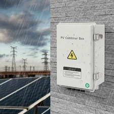 Solar Combiner Box PV Combiner 63A Circuit Breaker 4 String For Solar Panel Kit