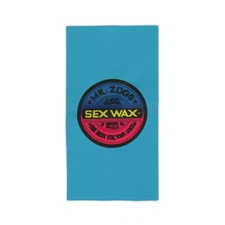 Mr. Zogs Sex Wax Classic Logo Premium Beach Towel Turqoise
