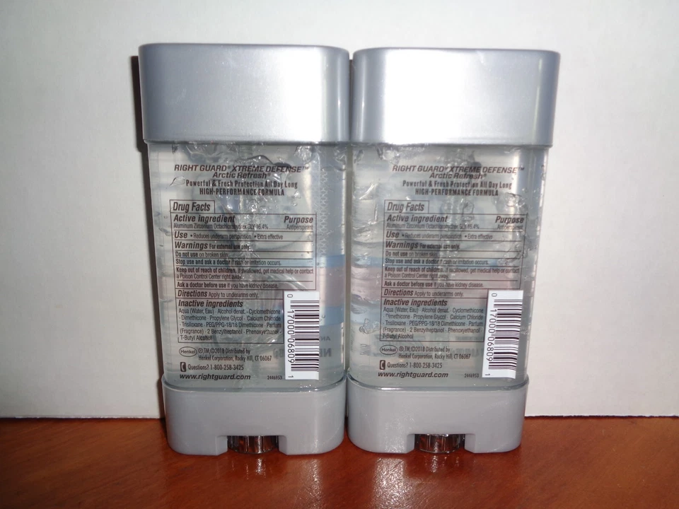 2 Gel desodorante antitranspirante Right Guard Xtreme Defense Arctic Refresh 4 oz Ea Foto 2 de 2