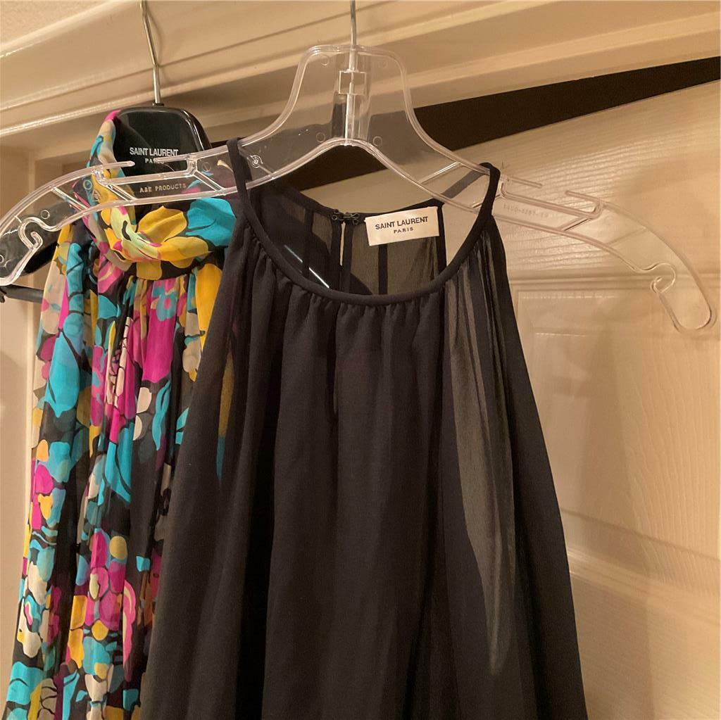 Abito in chiffon Saint Laurent con slip taglia 38