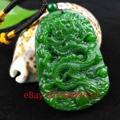 Green Pendant Gifts Jadeite Dragon 