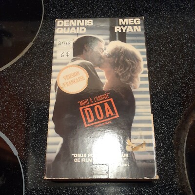 Mort A L'arrivee/d.o.a. French Vhs Meg Ryan Dennis Quaid 