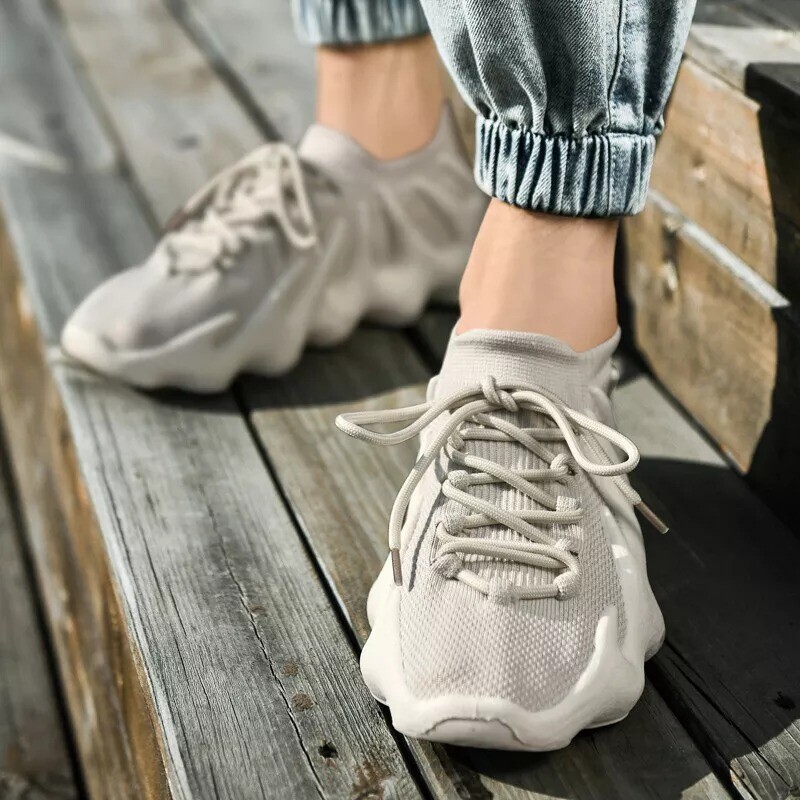 SAOLA Scarpe casual da uomo in rete traspirante suola vulcanica calza polpo scarpe sportive