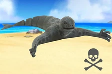 Bloop Vs El Gran Maja Sea Creature NINGEN, NINJEN - 3D fidget toys Black