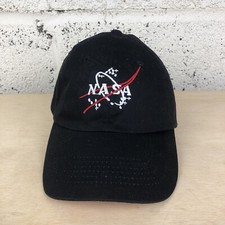 NASA Baseball Hat Youth Black Ball Cap Adjustable