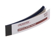 Crosstex TPTH Papier articulé bandes prédécoupées épaisses 127 microns bleu 144/Lx