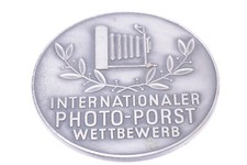   MEDALLION PHOTO PORST INTERNATIONAL COMPETITION 1954 ZILVER PLATED 60MM, 2.36  