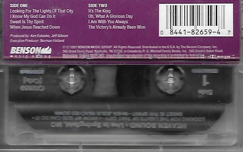 HEAVEN BOUND....."LIVE IN SPRINGFIELD, MISSOURI".......NEW LIVE CONCERT CASSETTE - Picture 2 of 2