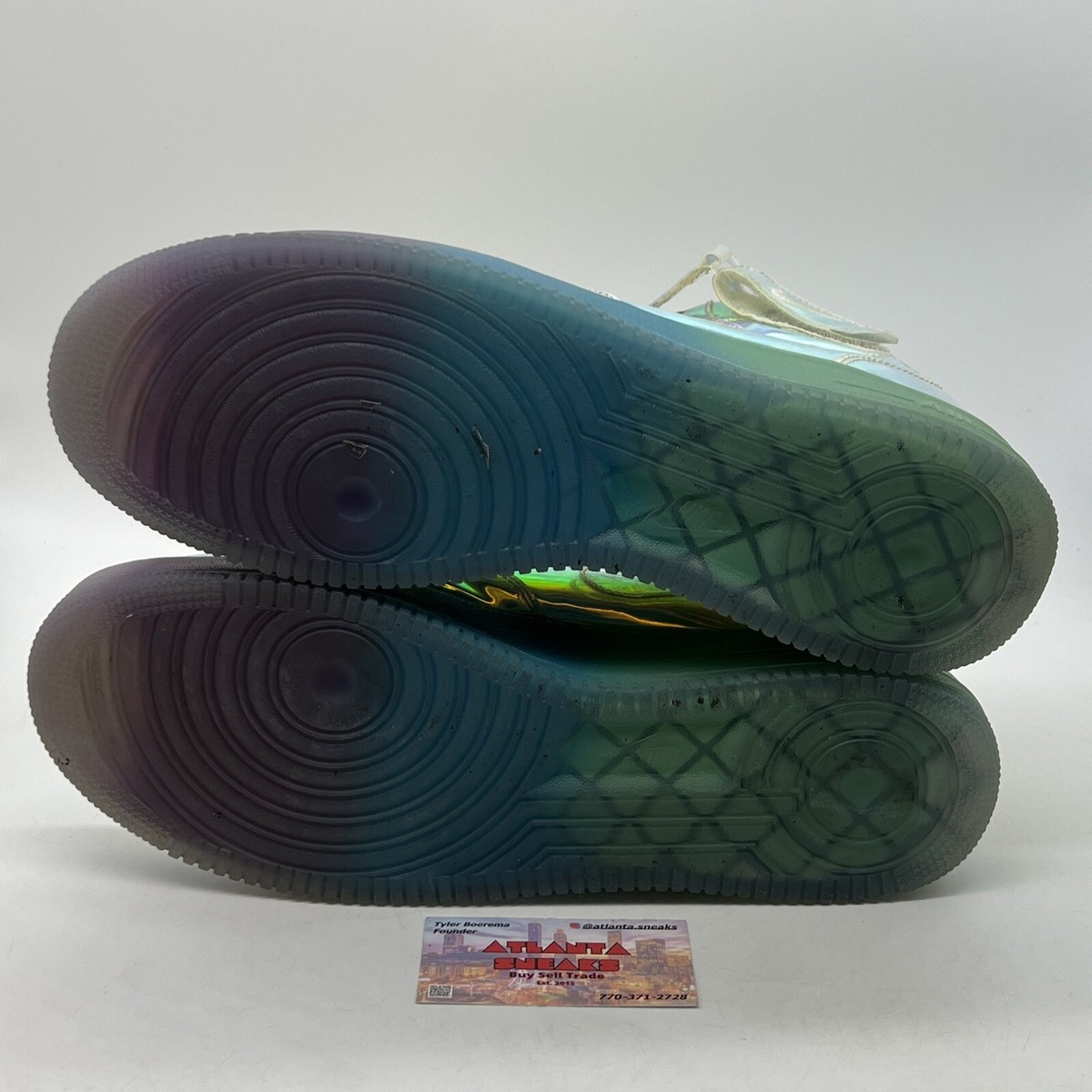 Size 14 - Nike Air Force 1 Mid Iridescent ID (779425-991 Size 14 - Nike Air Force 1 Mid Iridescent ID (779425-991