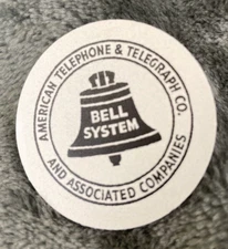 Reproduction BELL SYSTEM AT&T vintage-style rotary telephone DIAL CARD  X1