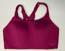 Lululemon Energy Bra High Support Double Cross Back Strap Magenta Size 38DD