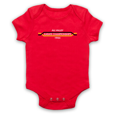 KARATE KID ALL VALLEY KARATE MEISTERSCHAFTEN 1984 MIYAGI BABY WACHSEN BABYANZUG GESCHENK