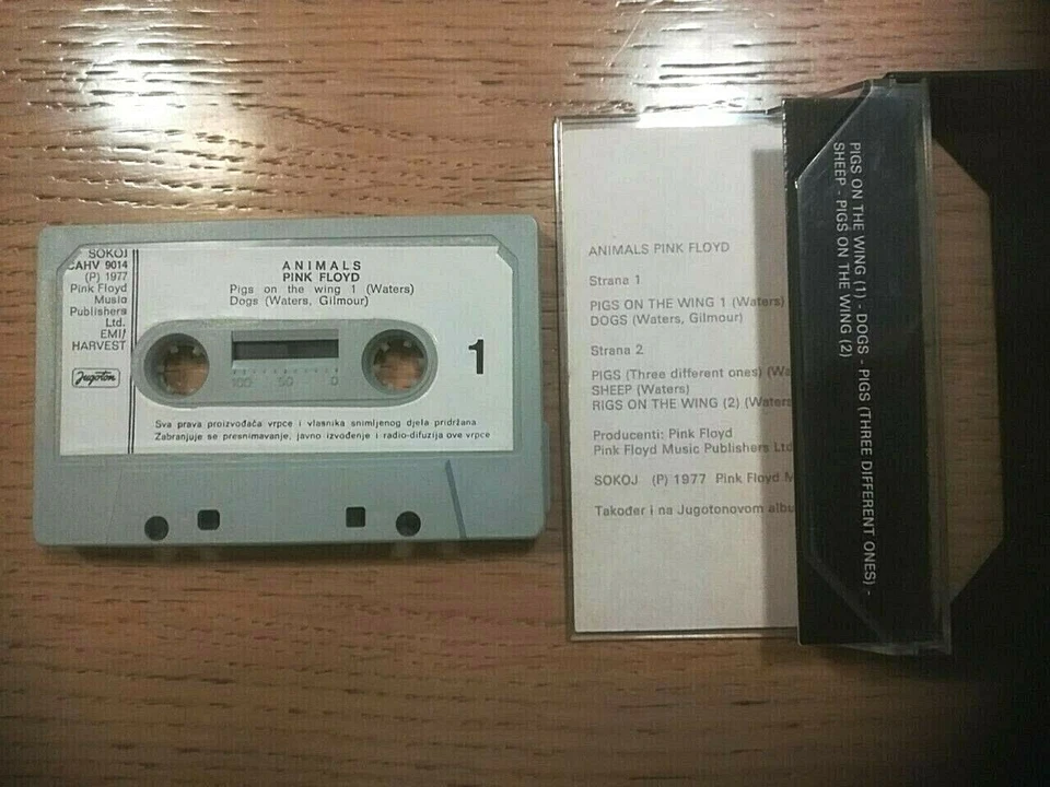 PINK FLOYD - ANIMALS   EXTRA RARE YUGOSLAVIA CASSETTE TAPE EX - Image 4 of 4