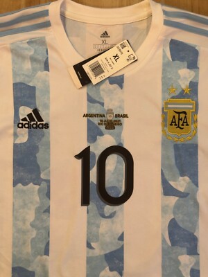 BNWT Argentina 2021 Copa America Final Messi Adidas Aeroready