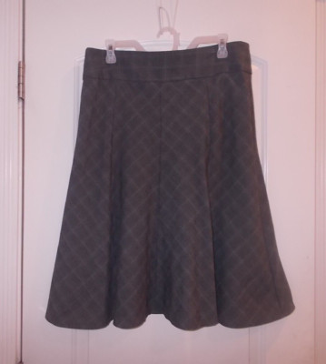 GNW Women's Size 8 Grey Pleated Flared Skirt