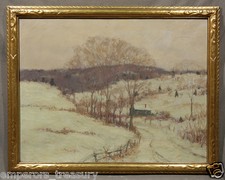 19th Cen. Winter Landscape Painting 