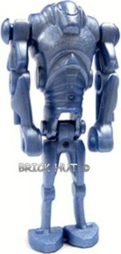 LEGO STAR WARS METAL BLUE SUPER BATTLE DROID FIGURE ULTRA RARE