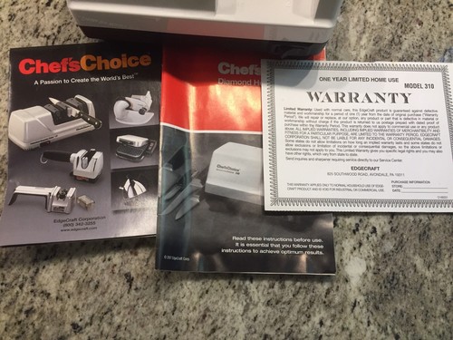 Chefs Choice Electric Knife Sharpener 310 Diamond Hone with Manual - Picture 3 of 5