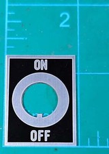 On OFF Toggle Switch Label Plate Mack Peterbi...