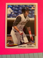 2014 TOPPS PRO DEBUT BASEBALL CARLOS CORREA ROOKIE CARD ~ #100 QUAD CITIES BANDI