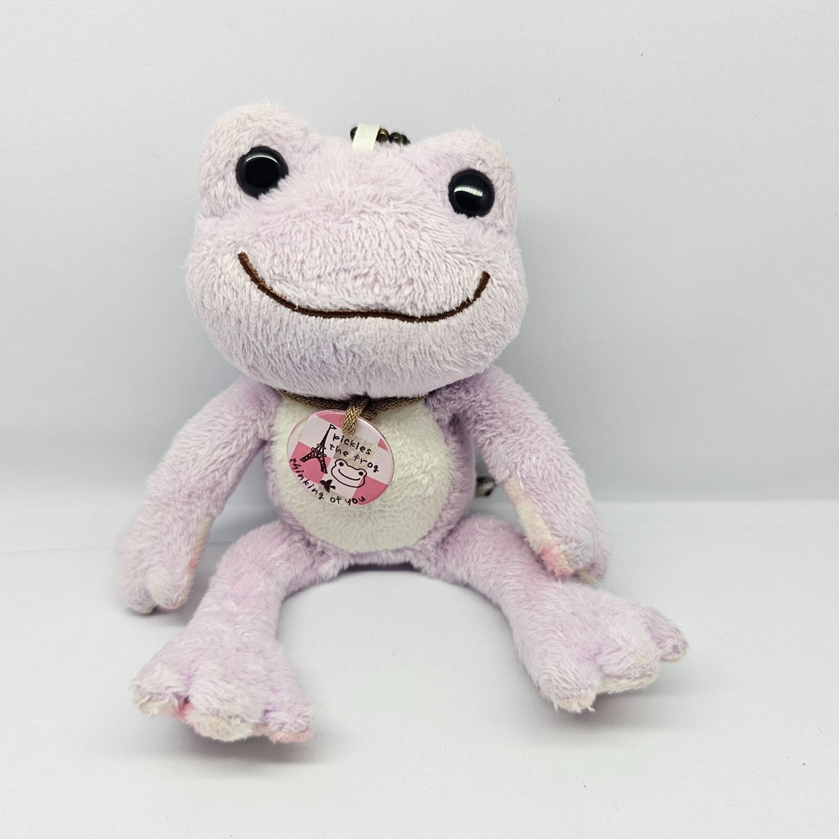 Pickles The Frog Purple Paris Nakajima Beanie Keychain 5